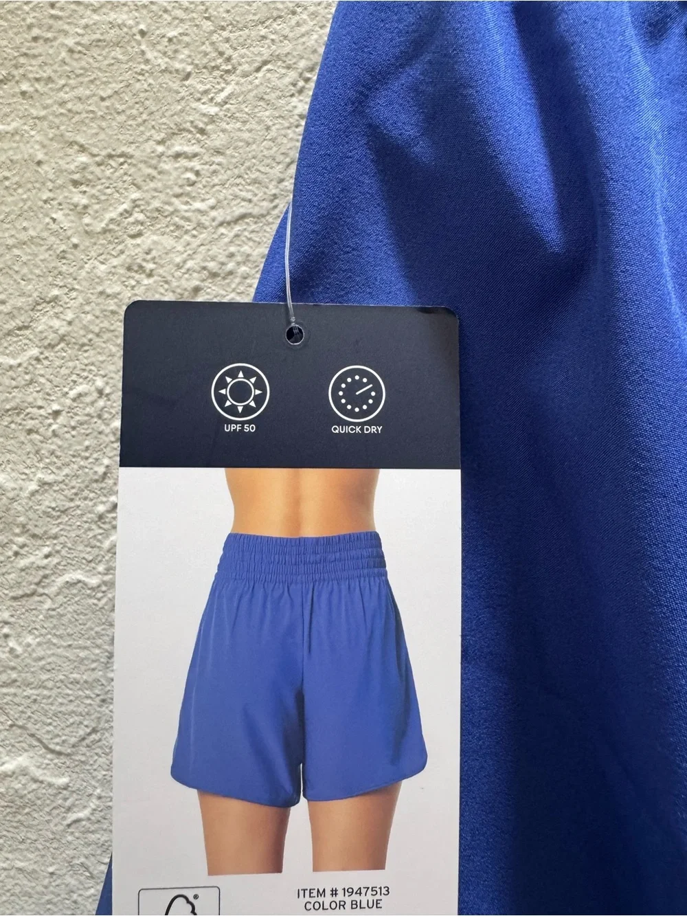 Lands' End Women's XL Drawstring Quick Dry Swim Shorts - Blue UPF 50 - NWT